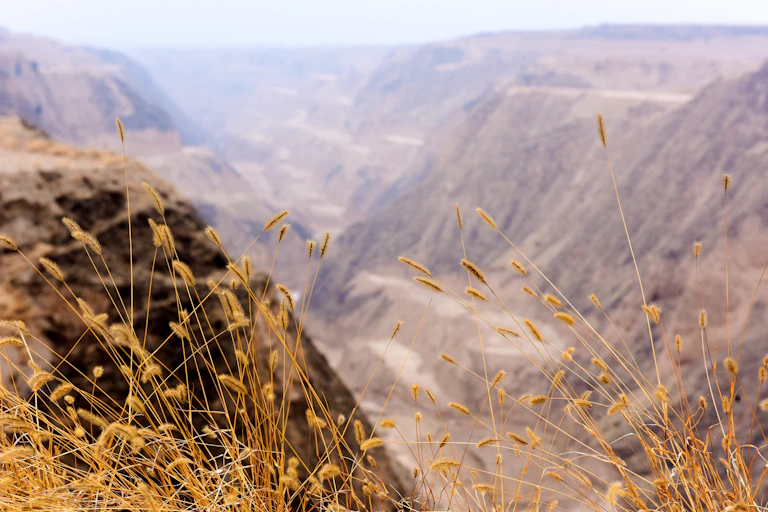 arid landscape in China