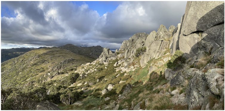 The Snowy Mountains near Mt Kosciuszko