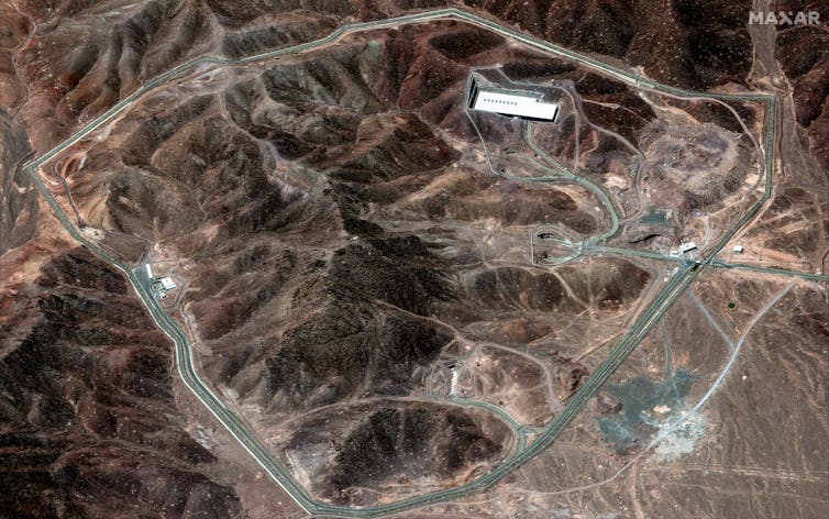 Israel’s battle with Iran escalates as Trump considers US involvement 2 The Fordow nuclear facility in central Iran.