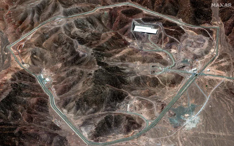 The Fordow nuclear facility in central Iran.