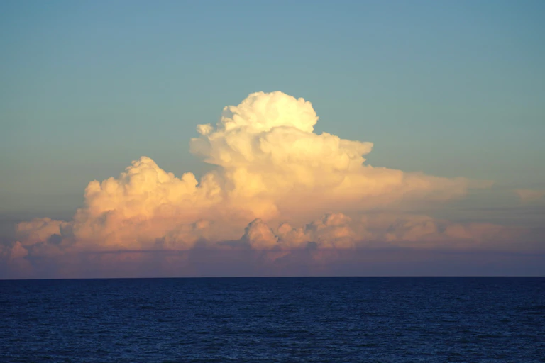 Clouds over the ocean