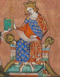 Medieval painting of Louis X
