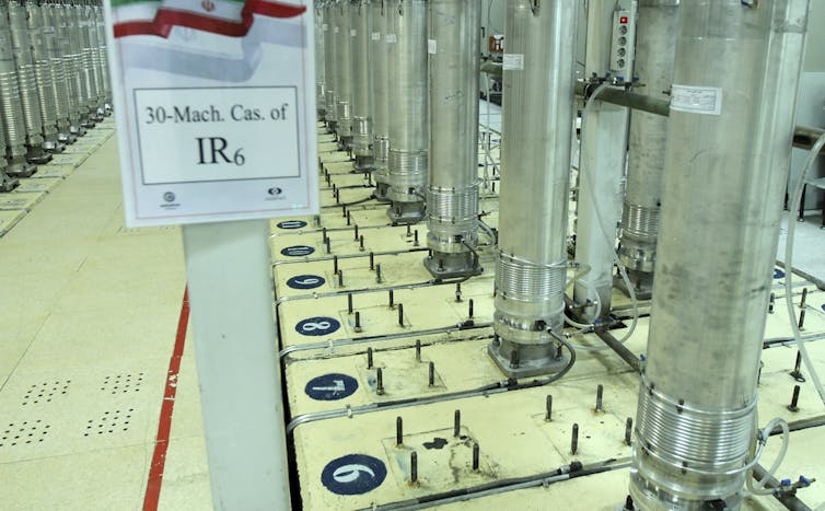 Photo of lab equipment including glass tubes.