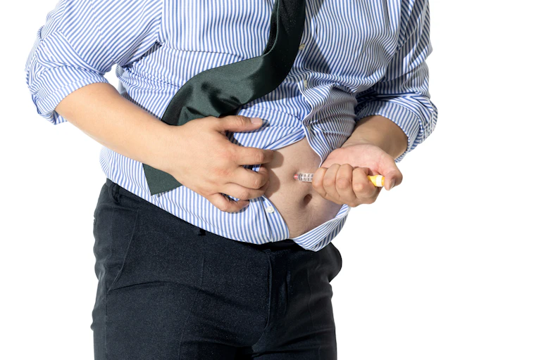 Man injects himself in stomach with obesity drug
