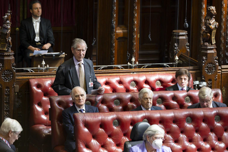 Peers debating in the House of Lords.