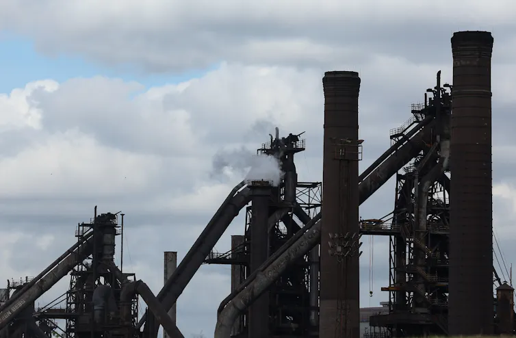 A steelworks.