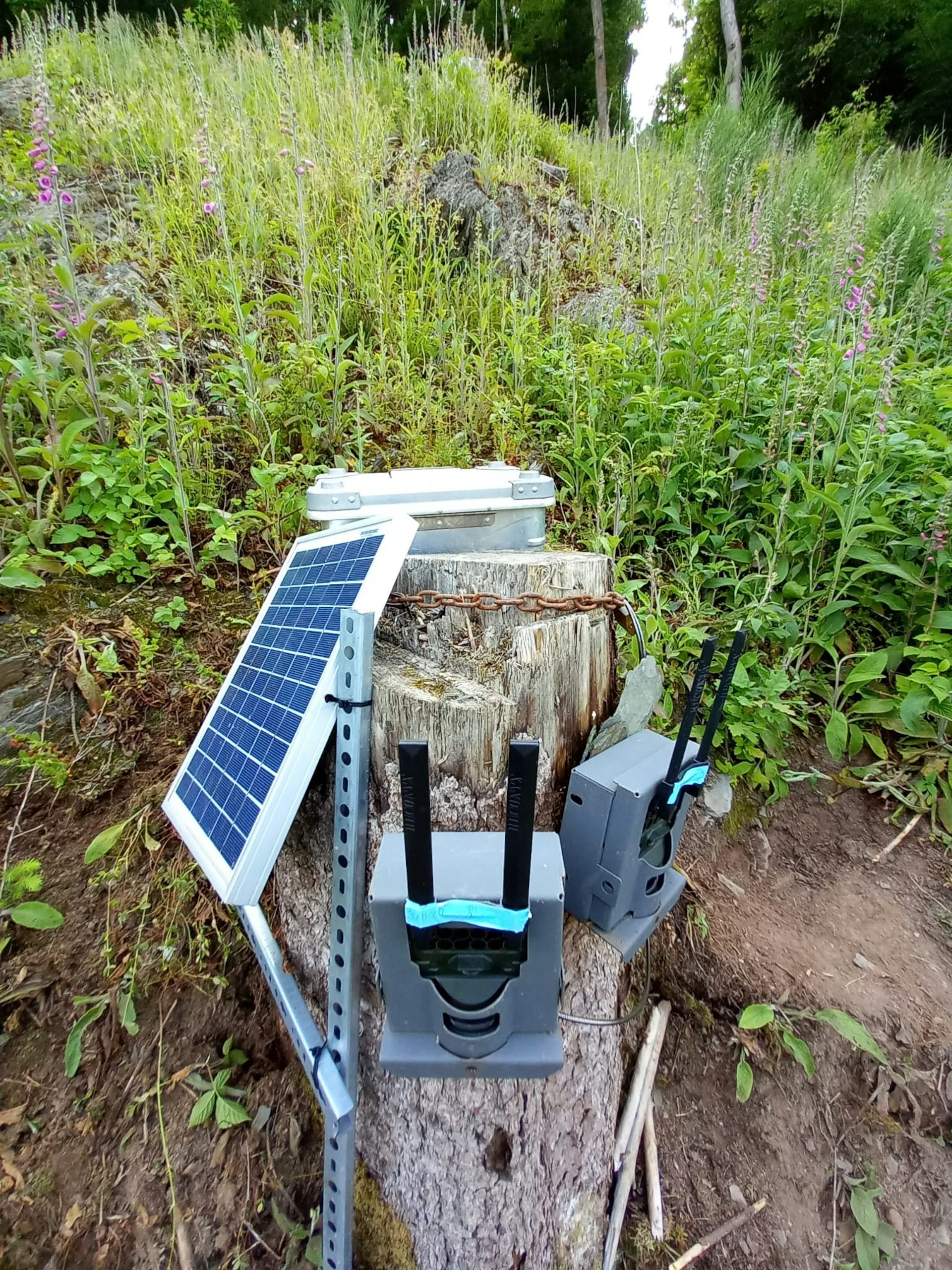 monitoring equipment to test water quality