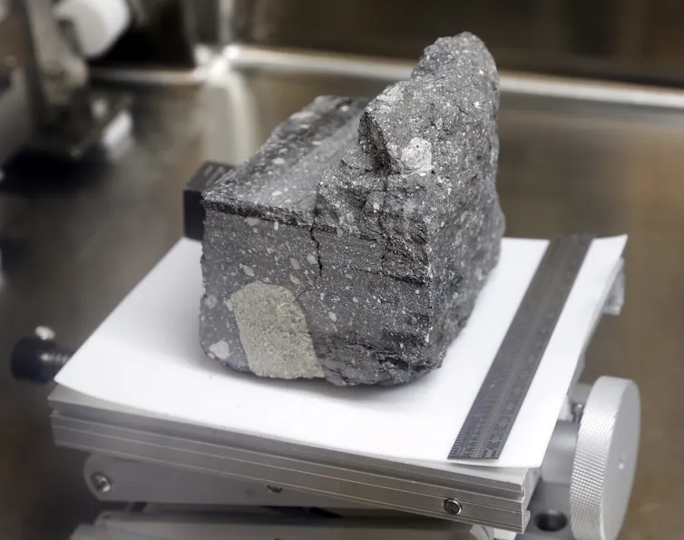 A chunk of what looks like a grey rock