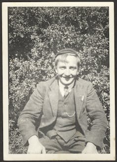 A smiling schoolboy