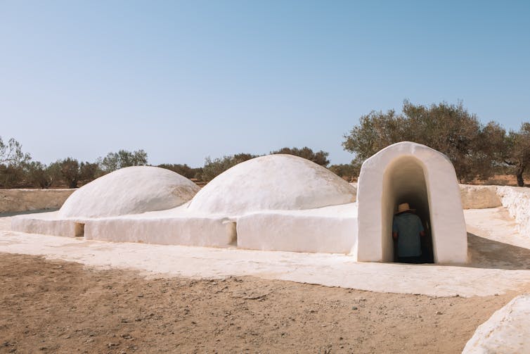 An underground mosque on the island of Djerba.