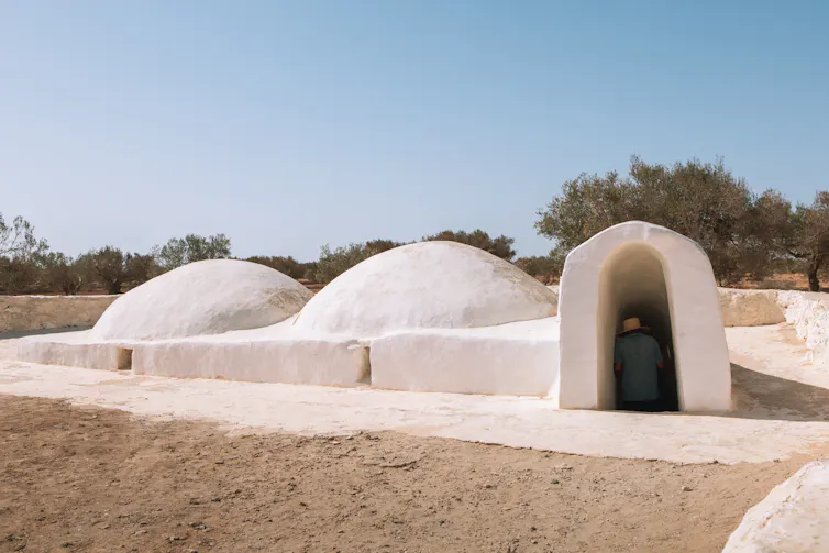 An underground mosque on the island of Djerba.