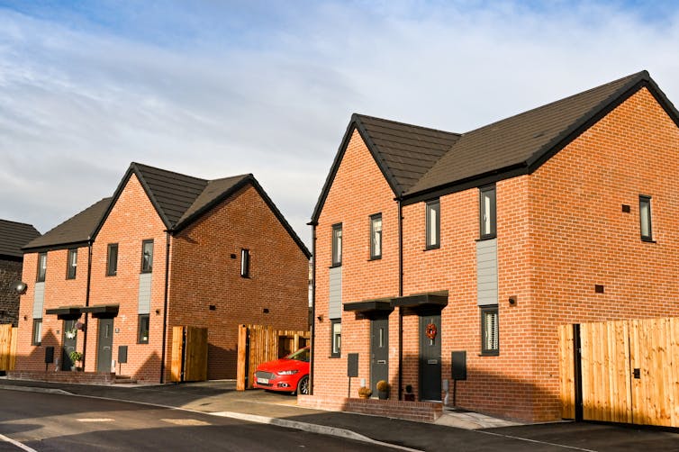 Two new-build homes.