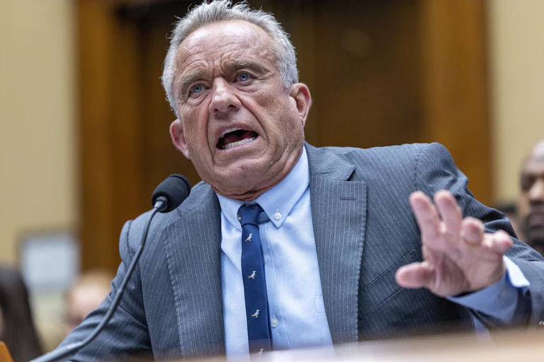 US Secretary of Health and Human Services Robert F. Kennedy Jr. testifies during the House Energy and Commerce Committee, Health Subcommittee hearing on 'The FY2026 Department of Health and Human Services Budget’ on Capitol Hill.