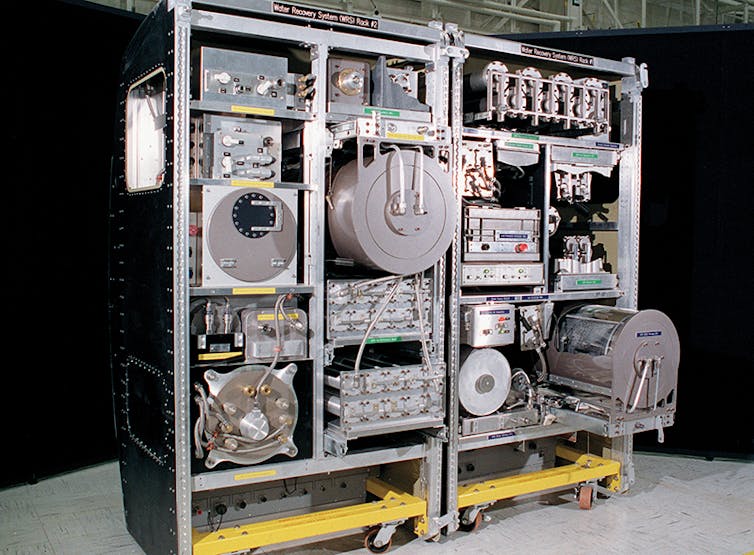 A rack of machinery.