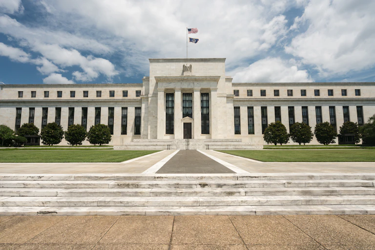 le bâtiment de la federal Reserve des États-Unis à Washington DC