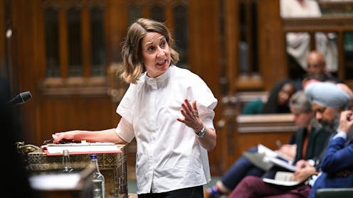 Liz Kendall, the work and pensions secretary, speaks to the Commons ahead of the crucial vote on welfare reform.