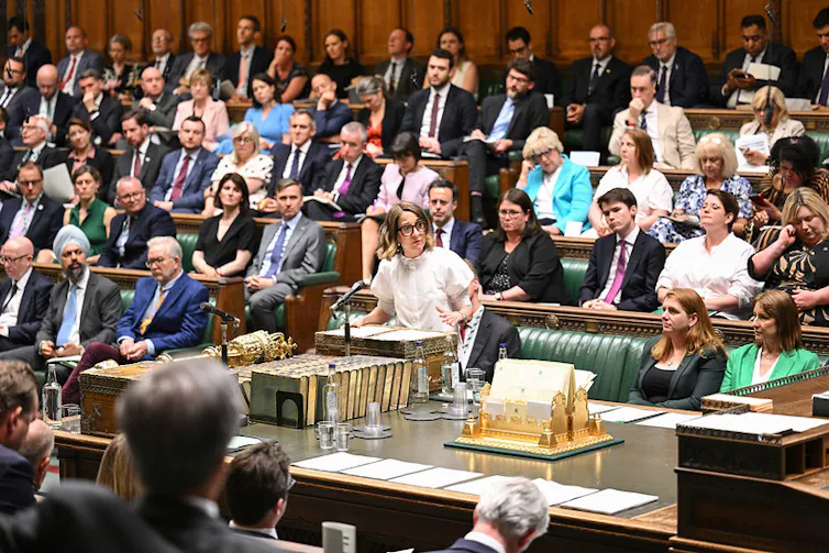 Labour MPs in the House of Commons.