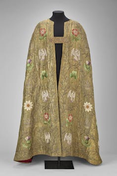 The Edwardians: Age of Class – a glimpse into royal patronage of the humanities within the early twentieth century 2 A gold and floral ceremonial cape from the Edwardian period.