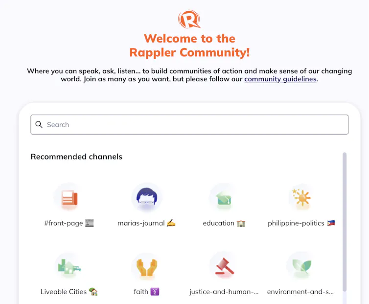 screenshot of a website with two rows of four icons