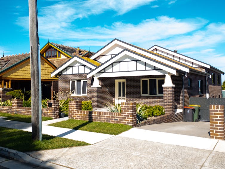 Suburban federation house in Sydney NSW Australia