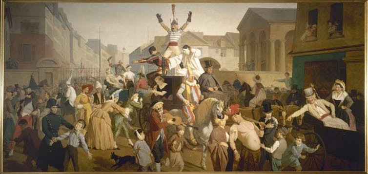La Descente de la Courtille, entre 1835 et 1845, Musée Carnavalet