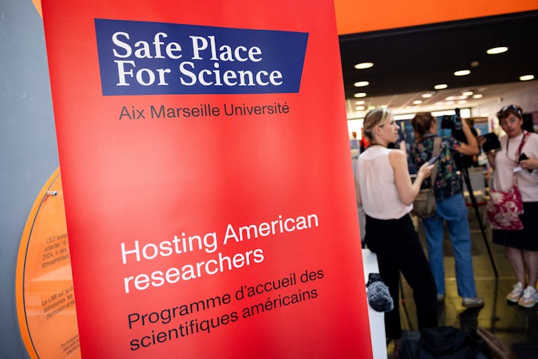 poster announcing 'Safe Place For Science'