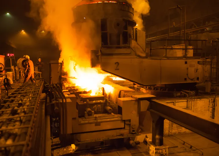 A steelworks.