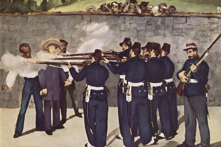Manet's painting of the execution of Emperor Maximilian of Mexico