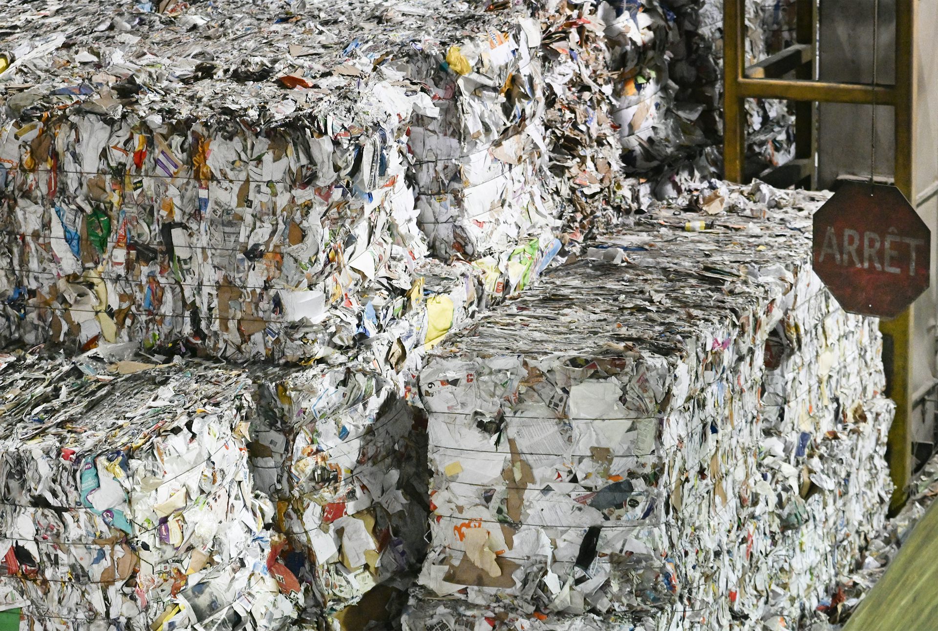 Grandes montones de basura