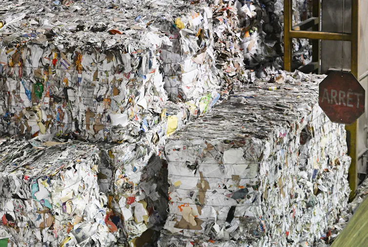 Grandes montones de basura