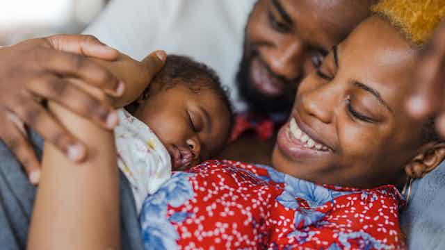 Parents and new baby