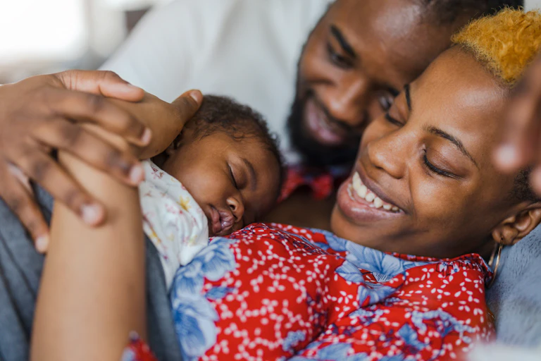 Parents and new baby