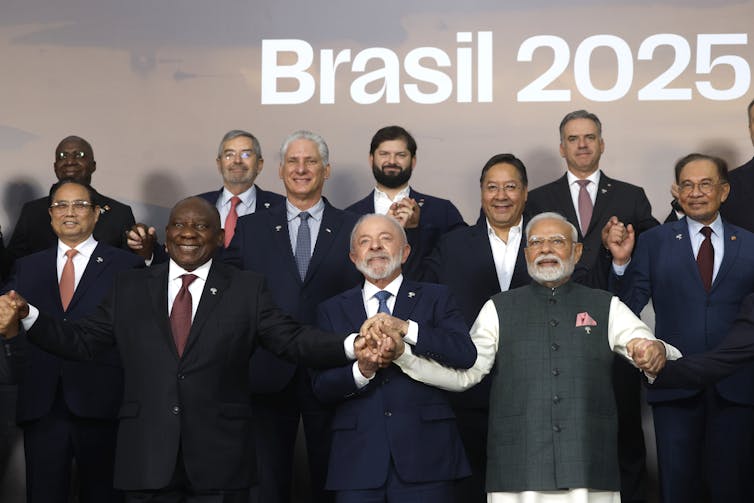 Brics is sliding against irrelevance – the Rio summit made that transparent 1 Brics leaders gathered for a group picture at the Rio summit.