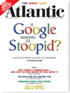 A cover of The Atlantic magazine from 2008.