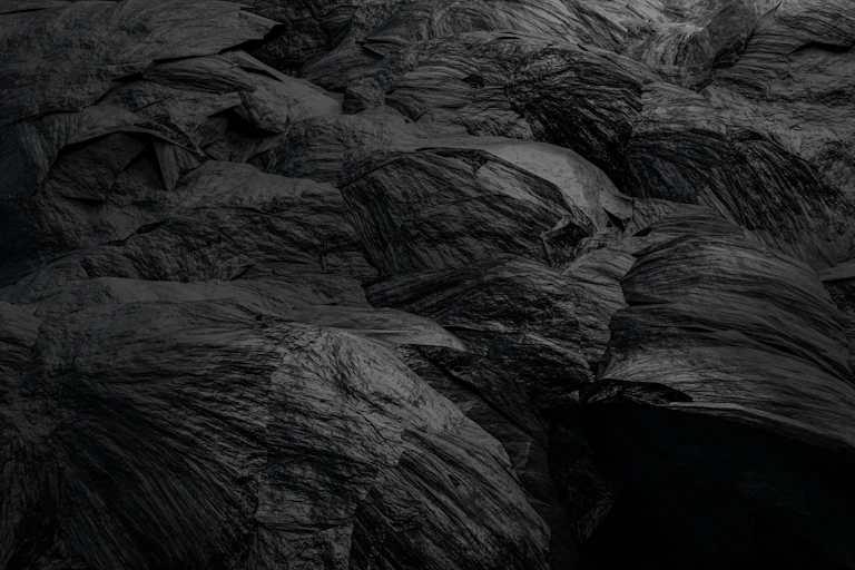 black and white photos of rocks