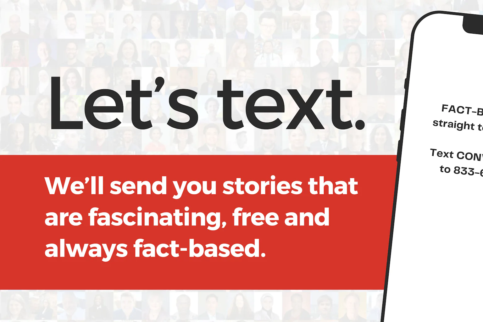 Text with us and get our best stories