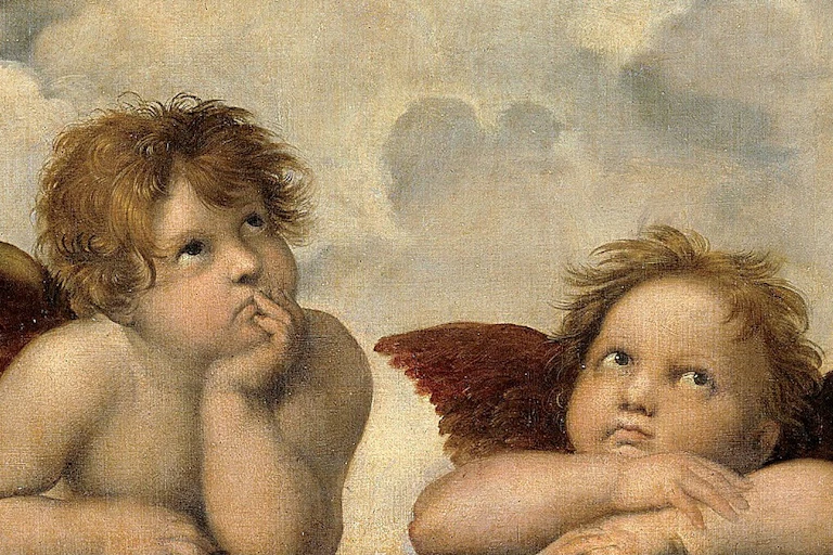 Two cherubic angels.