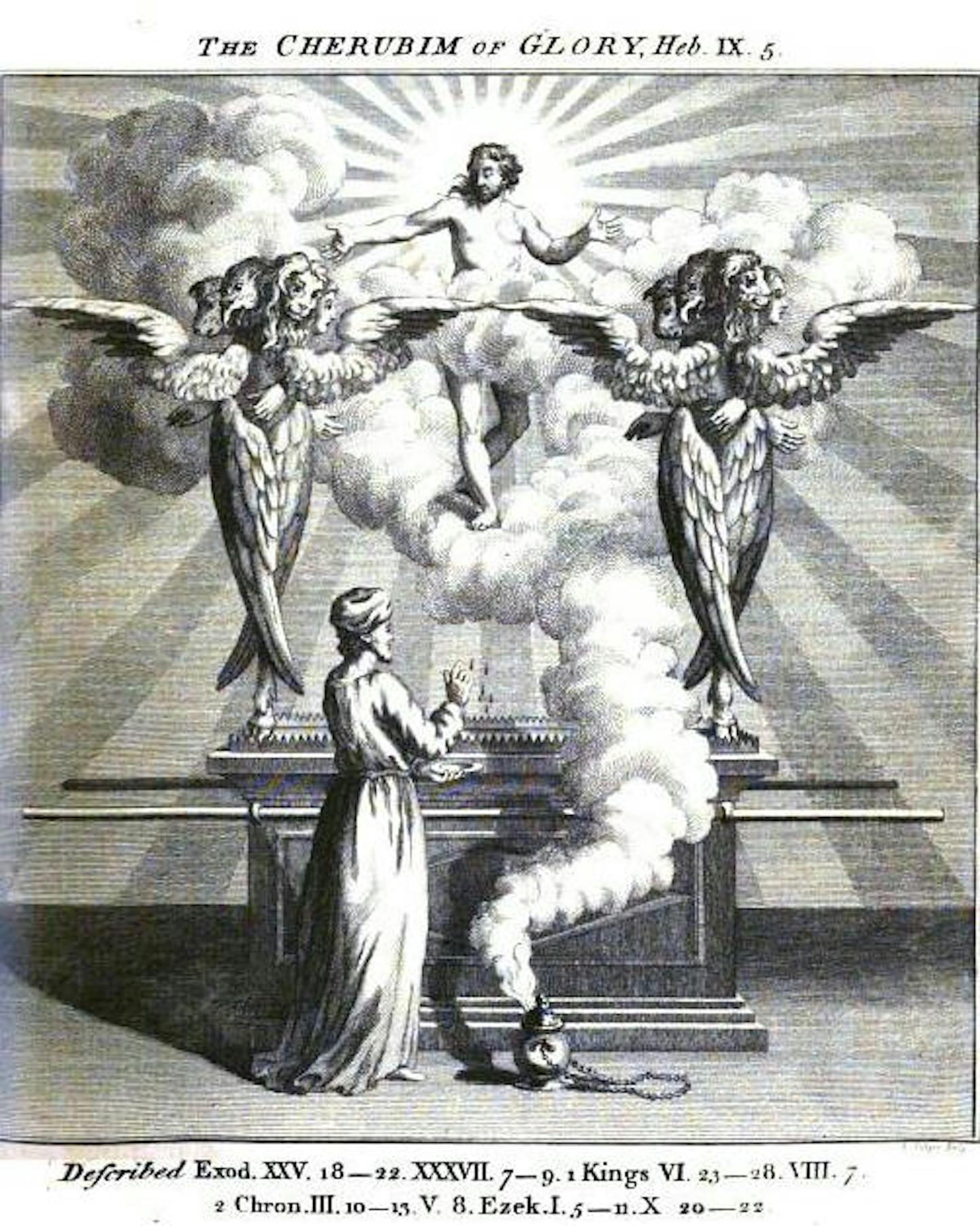 The cherubim of glory shadowing the mercy seat