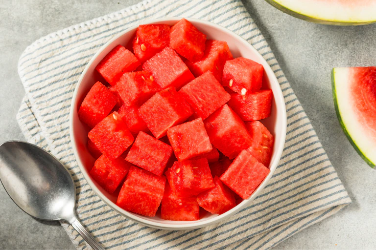 A plate of watermelon