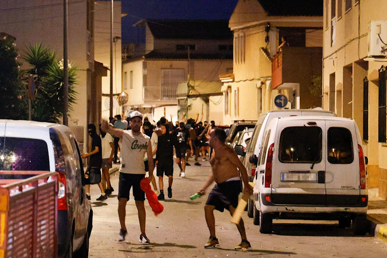 Incidentes en Torre Pacheco (Murcia) el pasado 12 de julio.