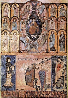 Afonso II el Casto en el _Libro de los Testamentos_ de la Catedral de Oviedo.