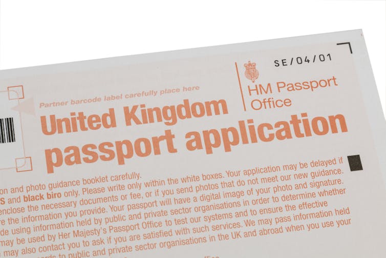 Formulari i aplikimit për pasaportë.