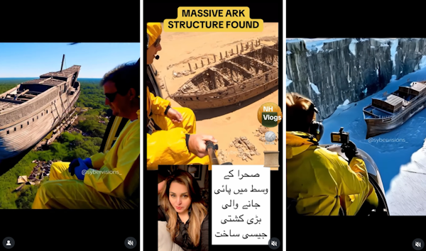 Provas ‘irrefutáveis’ da existência da Arca de Noé trazem até supostos diálogos entre pesquisadores. Reprodução