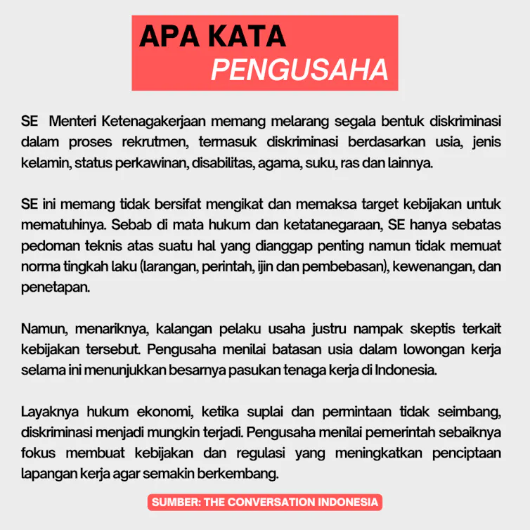 Langkanya lapangan pekerjaan in this economy versi pengusaha