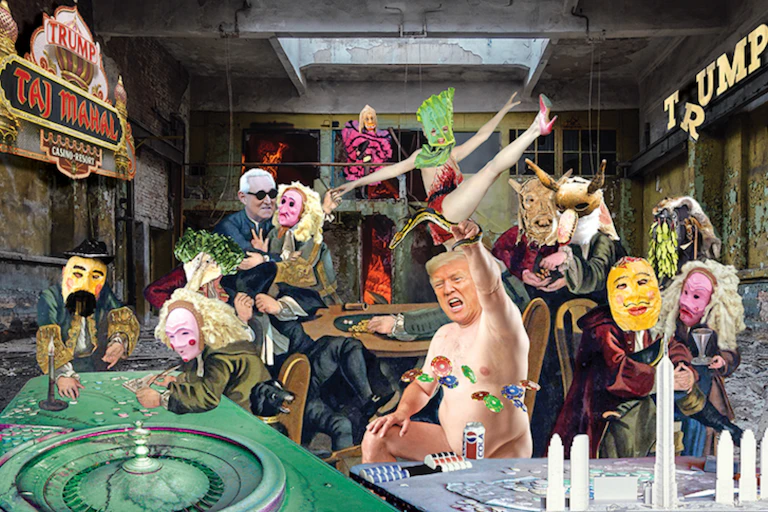 Trump at a casino