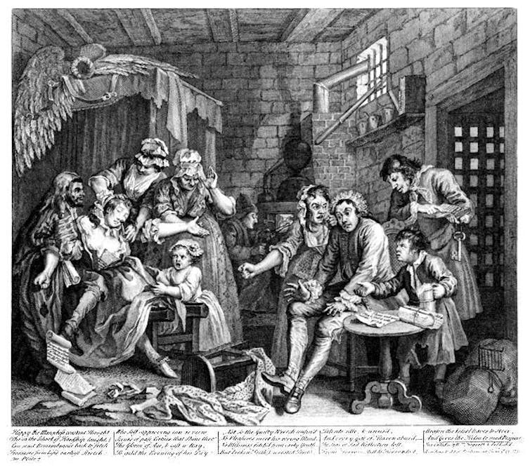 People in a prison