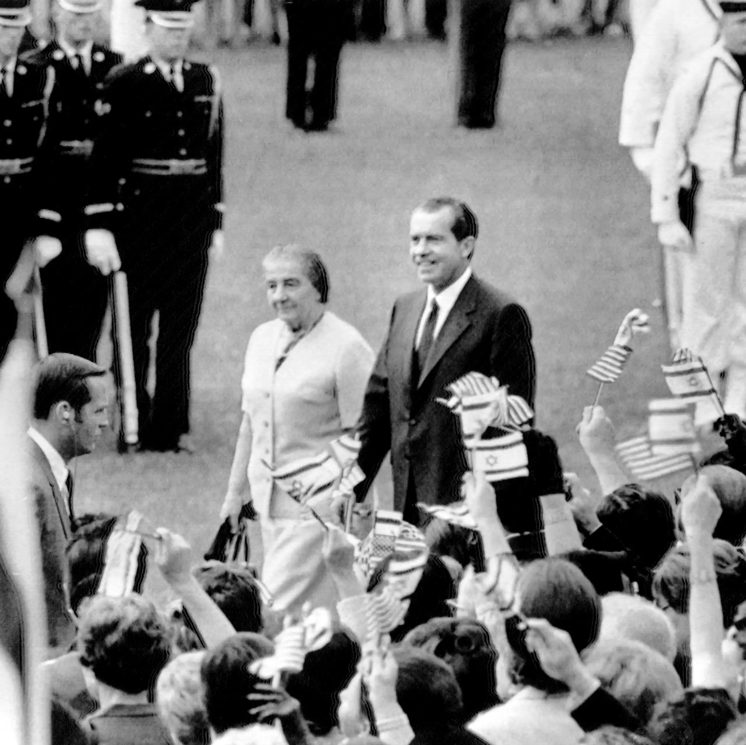 Golda Meir and Richard Nixon in 1969.