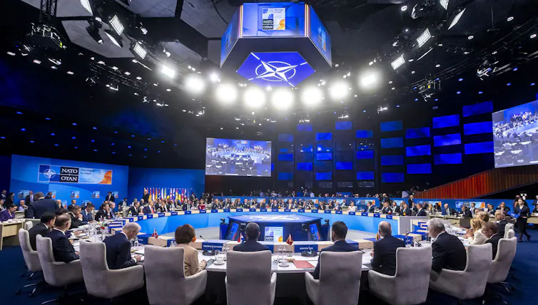 Meeting of the North Atlantic Council (NAC) at the level of Heads of State and Government at the last NATO Summit.