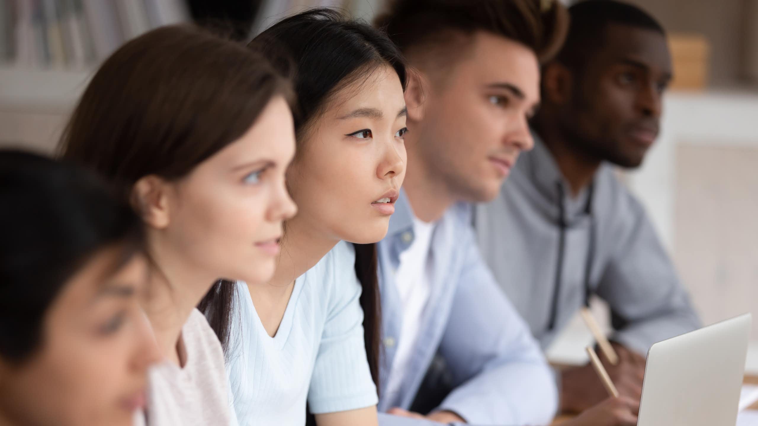 Students paying attention to lecture