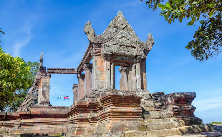 The Preah Vihear temple in Cambodia.